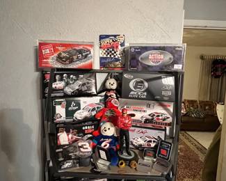 So many awesome NASCAR pieces… Tons of diecast cars with signatures!
