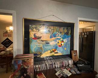 Awesome art piece… I do all my musical studying / lounging topless too; duh.