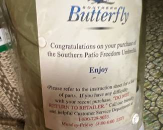 butterfly patio table umbrella