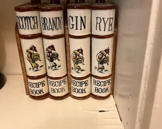 Book shaped liqueur containers