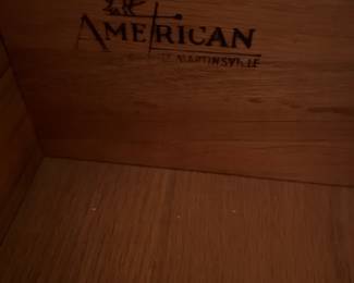 Mid century chest by American of Martinsville and other matching pieces
