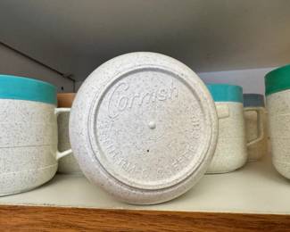 Set of 7 vintage Cornish coffee cups