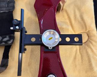 c.a. 1970’s/80’s PSE Precision Laser Compound Bow with aluminum archery stabilizer, arrows w/ case, accessories and case