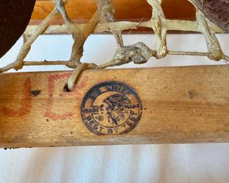 Antique Bastien “Big Chief” snow shoes from Huron Quebec