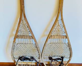 Antique Bastien “Big Chief” snow shoes from Huron Quebec