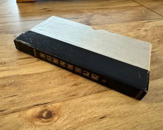 Vintage Bookshelf Travel Scrabble game with magnetic tiles.  