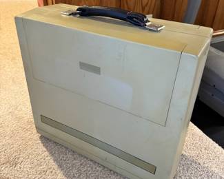 (The First) c.a. 1984 IBM portable computer, labeled “The Luggable”, in working condition!