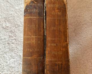 1862 (The Thirty-Seventh Congress) and 1864 (The Thirty-Eigth Congress) ‘The Congressional Globe:  The Debates and Proceedings’ two-volume set.