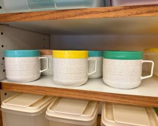 Set of 7 vintage Cornish coffee cups