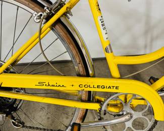 ca. late 60’s/early 70’s Schwinn Collegiate Beach Cruiser  banana yellow bicycle