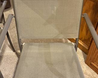 Close-up of the sling seats