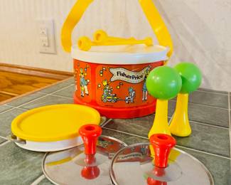 Vintage Fisher Price musical instrument set