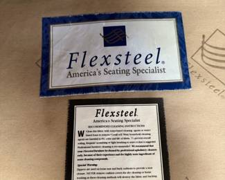 FlexSteel chair with ottoman 