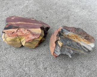 Two large rough Desert Sunset pieces