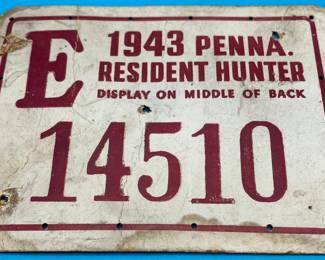 Vintage Fishing License