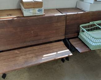 Antique Double School Desks