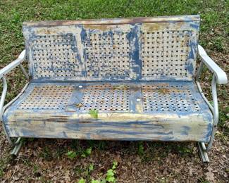 Antique Metal Glider