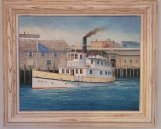 Wendell Thompson Perkins original oil "Juliette"-1928-1997. Well listed artist.