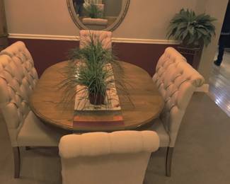 DINING TABLE AND 6 CHAIRS