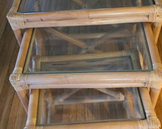 Wicker Nesting Table Set