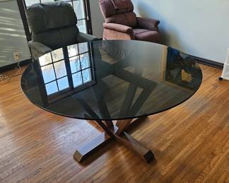 Glass Top Dining Table