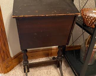Antique sewing basket