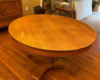 Solid wood round table, no leaves