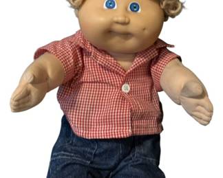 Vintage 1982 Red Shirt Cabbage Patch Curly