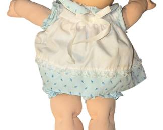 Vintage Bald Cabbage Patch Doll BlueWhite