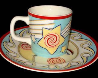 1996 Celestial Tiffany Co Cup  Plate