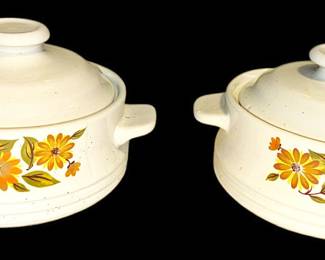 Two Capri Bake Serve N Store Dishes WLids