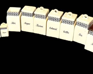 G.M.T. Co German Porcelain Canisters