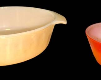 Two Anchor Hocking Fire King Bowls