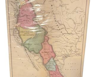 1860 William Gilpin Hydrographic Map