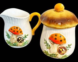 Vintage Sears Roebuck Cream Sugar Set