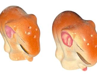 1940s Ceramic Elephant Shakers