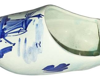 Delft Blue Dutch Clog Decorative Ashtray