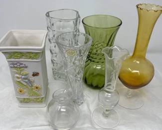 58 7VasesLenoxCrystalPrincessHouseandOthers