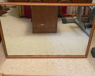 115 LargeOakFramedMirror