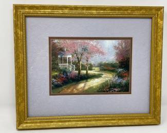 128 ThomasKincaidMorningDogwoodAccentPrintWithCOA