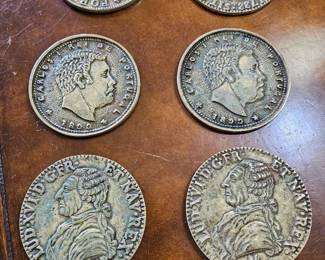37 6MetalCoastersDepictingAncientPortugueseCoins