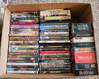 59 CollectionOfDVDMoviesAFewVHSMovies