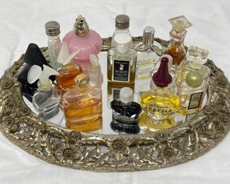 57 16MiniPerfumesonMirrorVanityTray