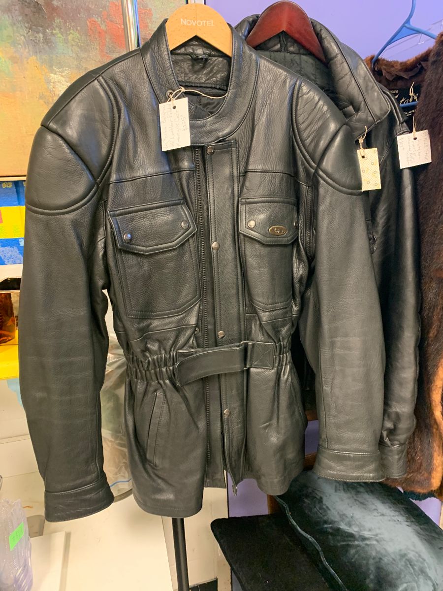 Beautiful authentic vintage European padded motorcycle jackets!