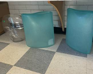 Clear and recycled art glass from furniture market in high point