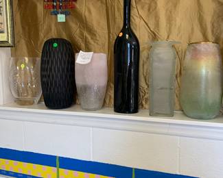 Clear and colored glass from furniture market in high point