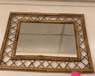 Beautiful rattan mirror