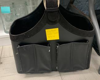 Leather kindling carrier