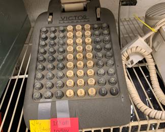Vintage adding machine