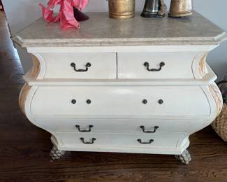 Marble top chest.